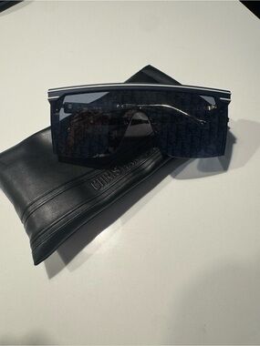 Christian Dior Oversized Shield Sunglasses in Black